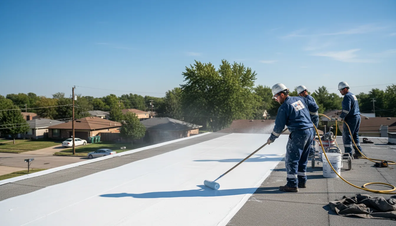 Commercial roof coating in Gilmore, AR near me